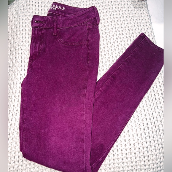 AE Maroon Jegging Super Stretch - Picture 2 of 4